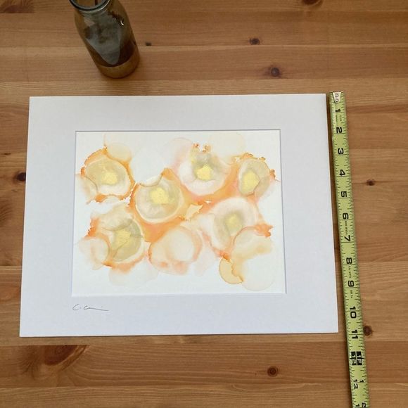 New Original Signed Artwork Alcohol Ink on Paper - Picture 5 of 6